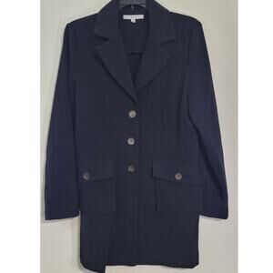 Cabi Jacket Womens 8 Black 3 Button Long Sleeve Jacket Classic Goth Business